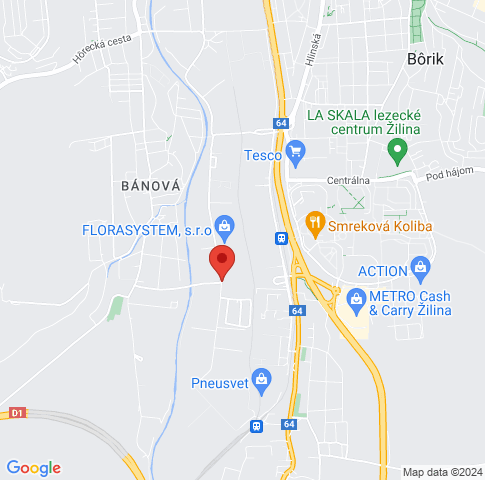 Google map: Kamenná 11 Žilina